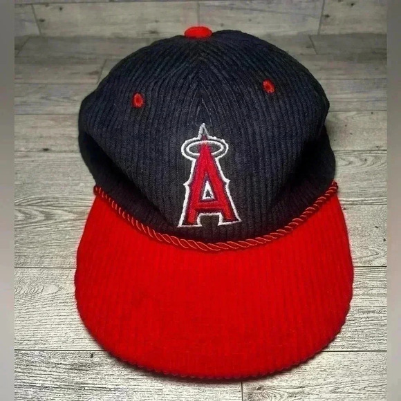 Anaheim X California Angels Hat RARE Corduroy Cap - Picture 3 of 6